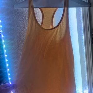 Yellow workout shirt